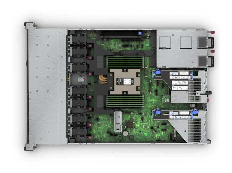 HPE ProLiant DL325 Gen11 - wnętrze serwera, procesor AMD EPYC i sloty pamięci RAM