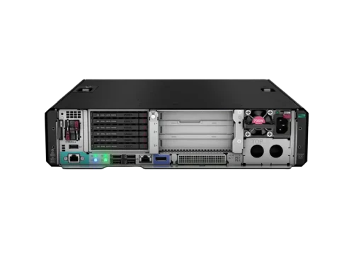 HPE ProLiant DL145 Gen11 - tył serwera, porty i redundantne zasilacze 2x900W
