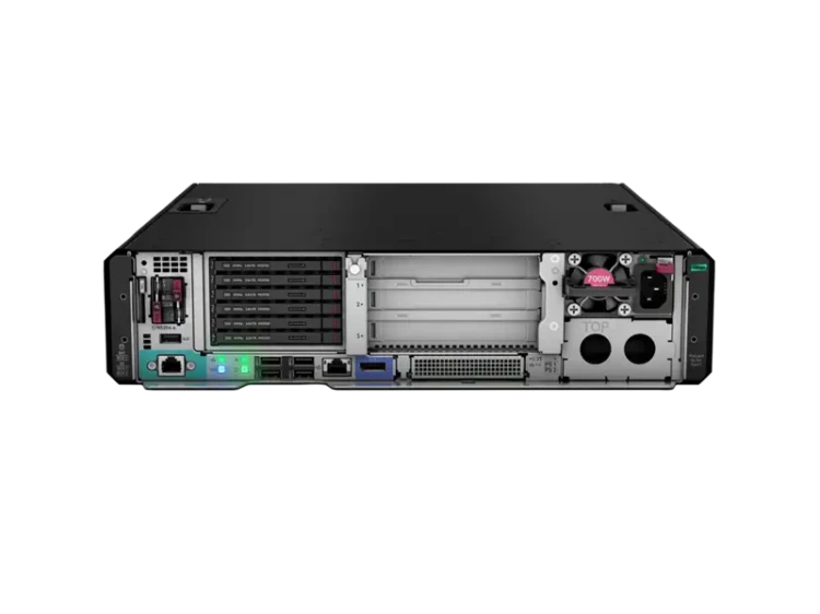HPE ProLiant DL145 Gen11 - tył serwera, porty i redundantne zasilacze 2x900W